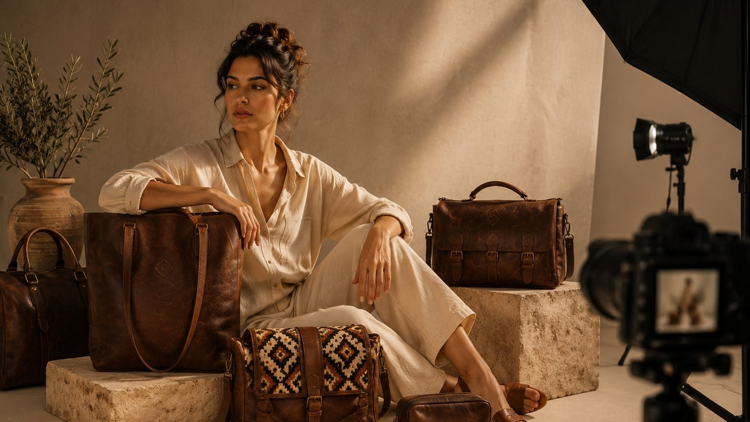 Bags — handmade full-grain leather from Barakti